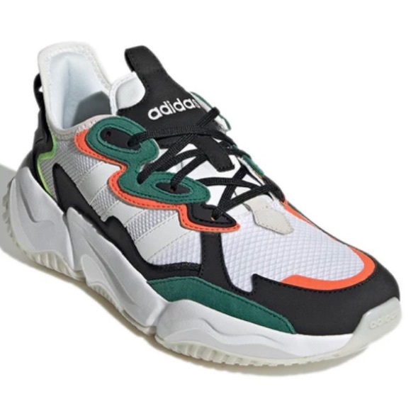 Adidas mens basketball athletic shoes Nirtocgarge green white orange new shoes - Picture 4 of 10